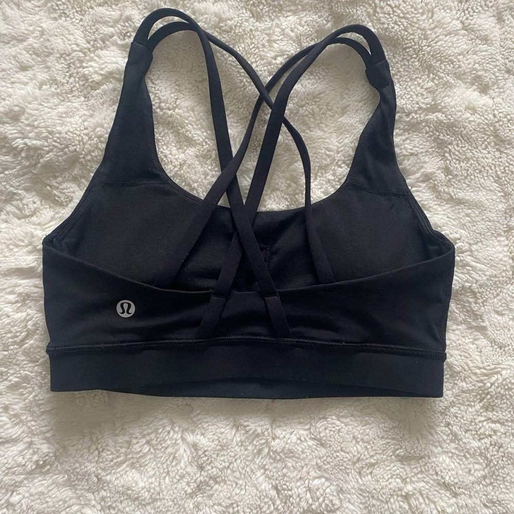 lululemon athletica Black Cross-Back Sports Bra